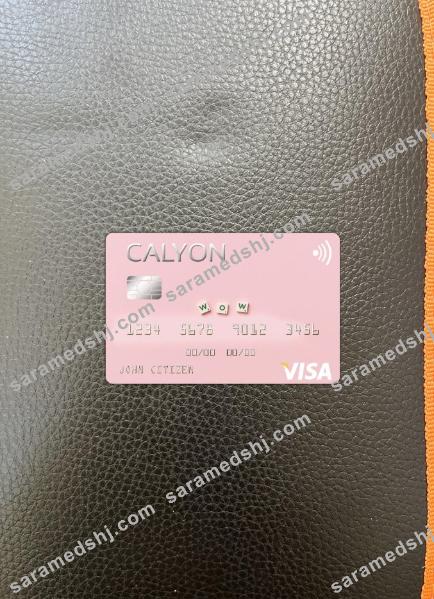 Algeria Calyon Algérie Bank visa card photolook front